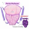 PORTA MUÑECA MORADO JUEGO INFANTIL
