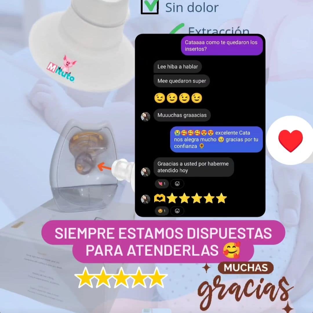 INSERTOS MITUTO TIENDA INFANTIL (5) INSERTOS DE SILICONA PARA AJUSTAR LA TALLA DE TU EXTRACTOR